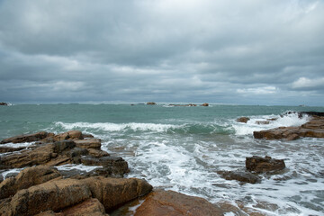Paysage de mer en automne - Bretagne France
