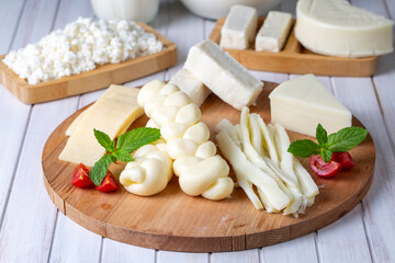 Special cheese varieties, various cheeses from Turkish cuisine
