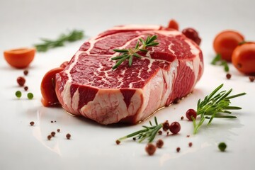 Meat on isolated white background