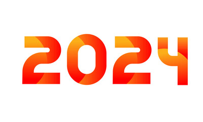 Red Orange Number Modern Fresh Logo