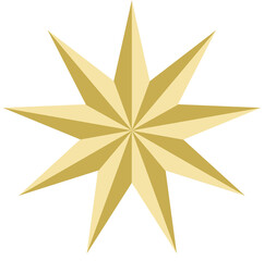 Obraz premium golden christmas star