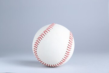 Baseball ball on white background. Sports game