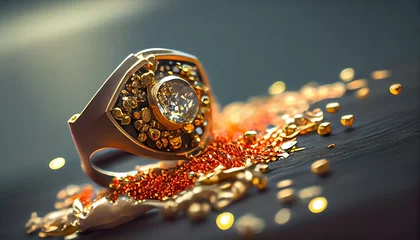 Rugzak Gold granules ring made jewelry master jewellery diamond goldsmith production luxury craft accessory art bench carat closeup craftsman creativity design equipment fix gem gemstone hand holding © akkash jpg