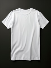 White T-Shirt, Mockup template for design print, generative ai