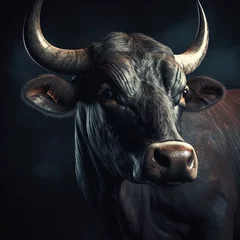 Möbelaufkleber Portrait of a majestic Bull © somsong