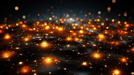 background with stars. Generative AI