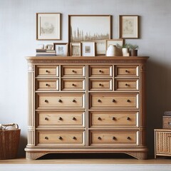 wooden cabinet with drawers