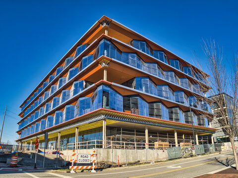 Astor Park development near Lower.com Field during construction