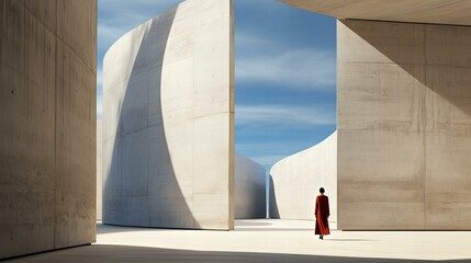 コンクリートの広い建物