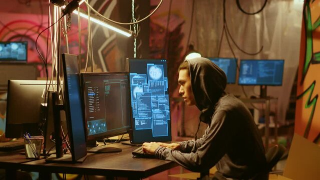 Hackers found by cybercriminal law enforcement able to get past their usage of anonymity tools to mask online identity. Criminals in hideout running from police after hacking into servers