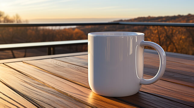 cup of coffee on the table HD 8K wallpaper Stock Photographic Image 