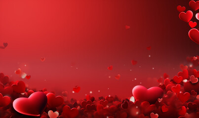 valentine background template with copy space for text