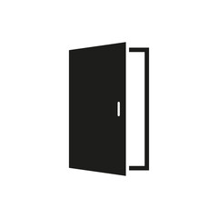 Door icon. Open door symbol. Vector illustration .EPS 10.
