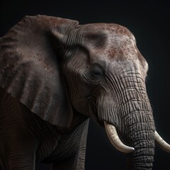 Portrait of a majestic Elephant