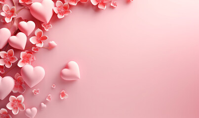 Fototapeta na wymiar valentine background template with copy space for text