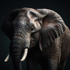 Fototapeta premium Portrait of a majestic Elephant