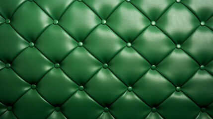 green leather upholstery. AI Generative.