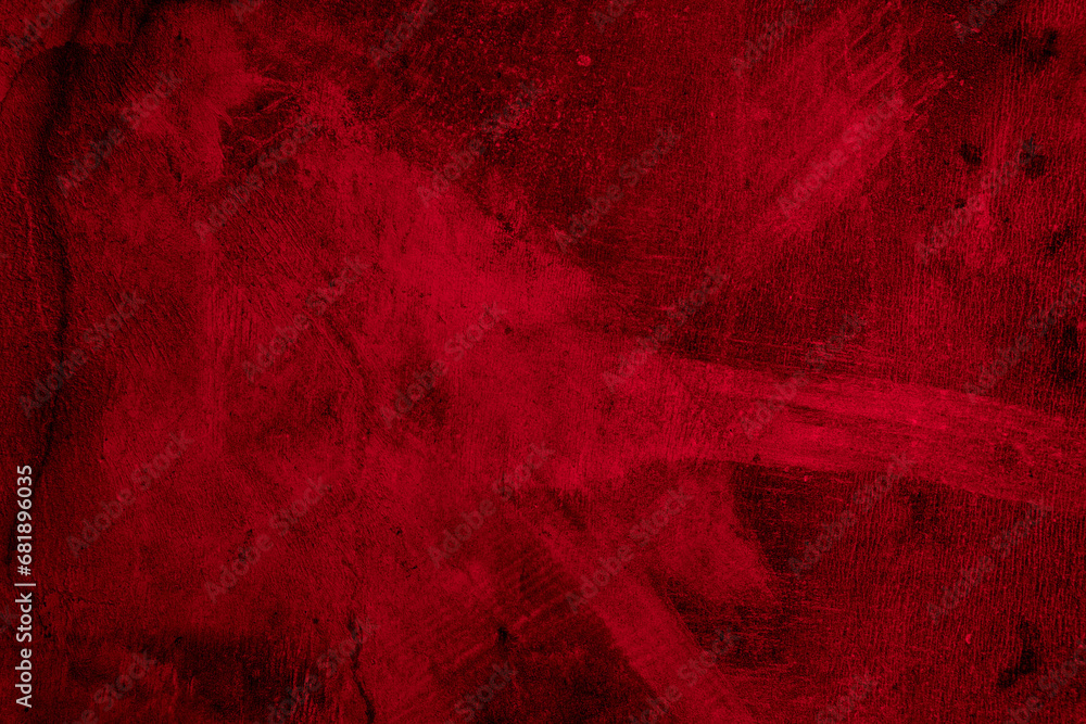 Aufkleber Old wall texture cement black red  background abstract dark color design are light with white gradient background.