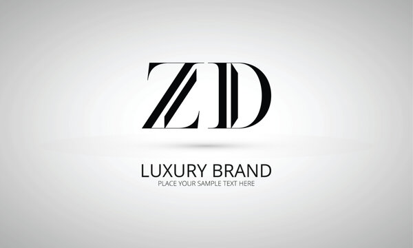 ZD Z zd initial logo | initial based abstract modern minimal creative logo, vector template image. luxury logotype logo, real estate homie logo. typography logo. initials logo
