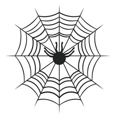 A cobweb vector isolated on a White background, A Spider web silhouette