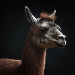 Fototapeta premium Portrait of a majestic Llama
