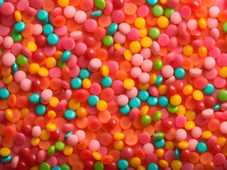 Fototapeta premium candy and jelly beans as background