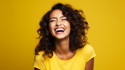 Portrait of a happy Hispanic woman in her 30s