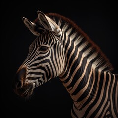 Portrait of a majestic Zebra