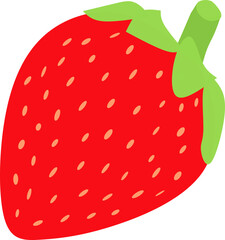 Isolated strawberry