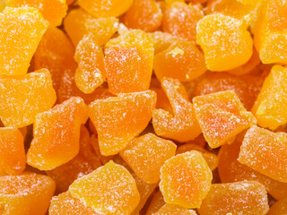 sweet and orange jelly candies