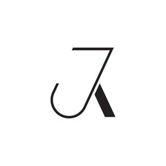 j k letter logo