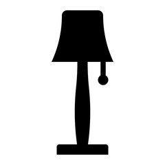 lamp solid glyph icon