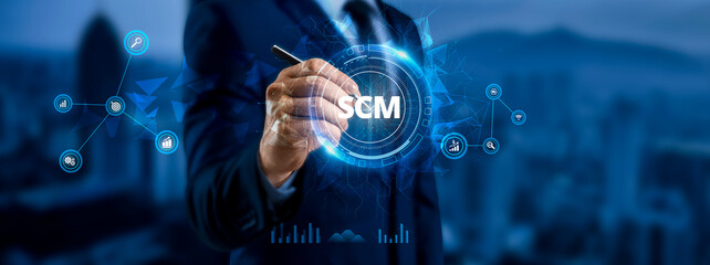 Supply Chain Management (SCM). the end-to-end management of goods and services flow within a...