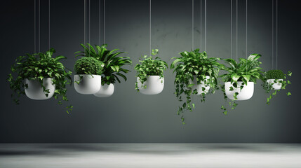 Verdant Symphony of Nature's Elegance and Serenity, Embracing the Beauty of Hanging Botanical Wonders