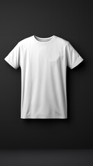Stylish T-Shirt Mockup Hanging on a Wall in a Modern Interior, Fashionable Clothing and Design Showcase Concept for Apparel Brands and Graphic Designers