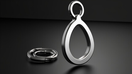 Captivating Keychain Mock-Up, A Singularly Unique and Stylish Hanging Presentation of Your Designs and Creations, a Visual Showcase of Elegance and Functionality