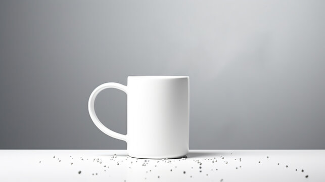 Mug Mockup on a Creative Background with Intricate Patterns and Rich Textures, A Captivating Blend of Elegance