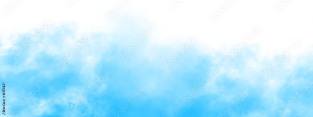 Wall mural light blue smoke transparent background. realistic fog or mist texture isolated on background. vecto