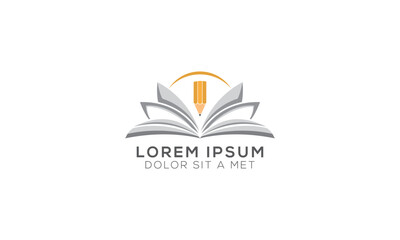 abstract-book-pencil-logo