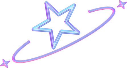 Fototapeta premium Y2k element hologram 