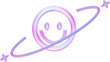 Obraz premium Y2k element hologram 