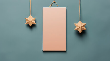 Blank Tag and Label Mockup Hanging Elegantly in the Spotlight, Awaiting Your Creative Touch to Bring It to Life