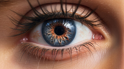Extreme Close Up of Human Eye