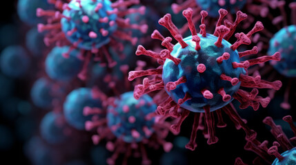 Virus Particle Close-Up