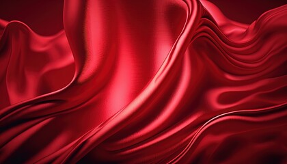 Red abstract cloth background luxury satin fabric texture clothes drapery wallpaper silk clothing wave material smooth pattern drape ripple elegant curvy anniversary curve wrinkled burgundy purple