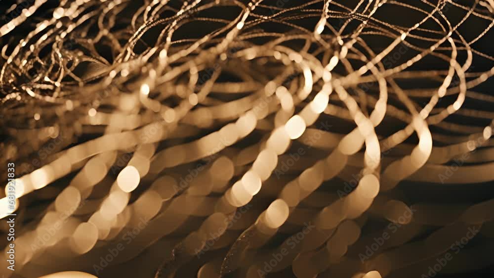 Poster occasionally, threads appear bend twist, creating knots tangles that represent celestial struggles e