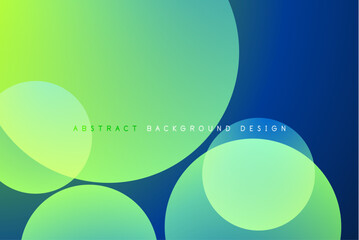 Abstract tech circles vector background, technology digital bubbles