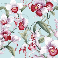 Modern orchid pattern