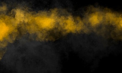 黄色い美しい煙のスタジオ背景/自然光/テンプレート/テクスチャ/ペイント/カラフル/展示/壁紙/CM/TV/雑誌