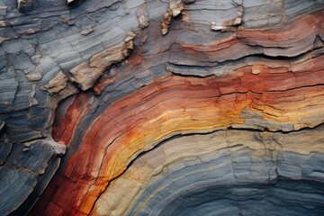 Colorful abstract resembling mineral layers, perfect for geology-related content or vibrant...